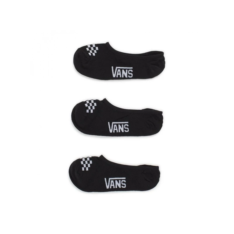 Vans Classic Canoodle 3 Pack Black Women's No Show Socks Shoes, US 1-6 - فانز