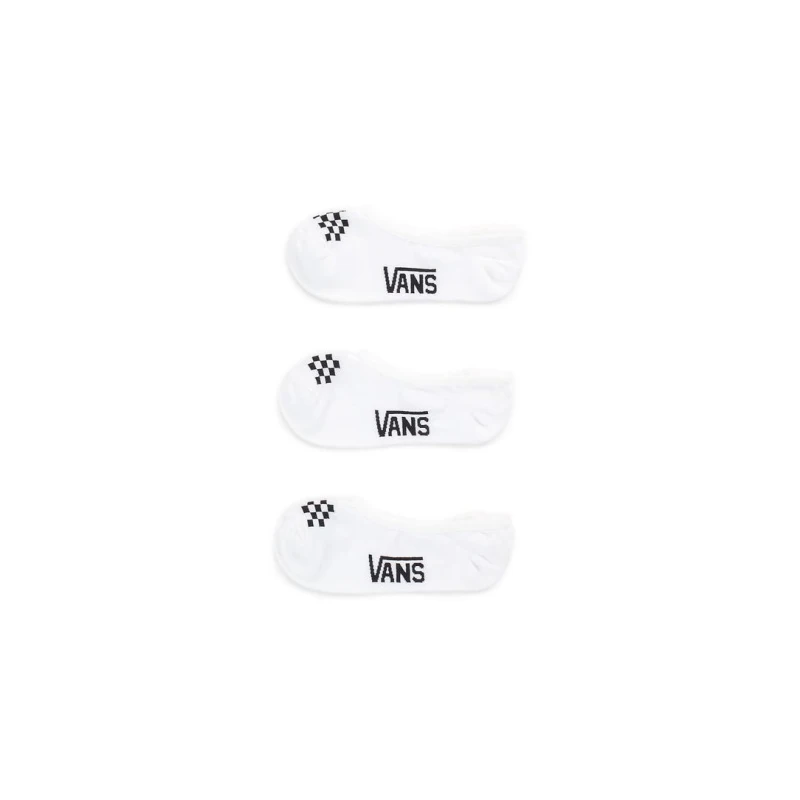 Vans Classic Canoodle 3 Pack White Women's No Show Socks Shoes, US 1-6 - فانز