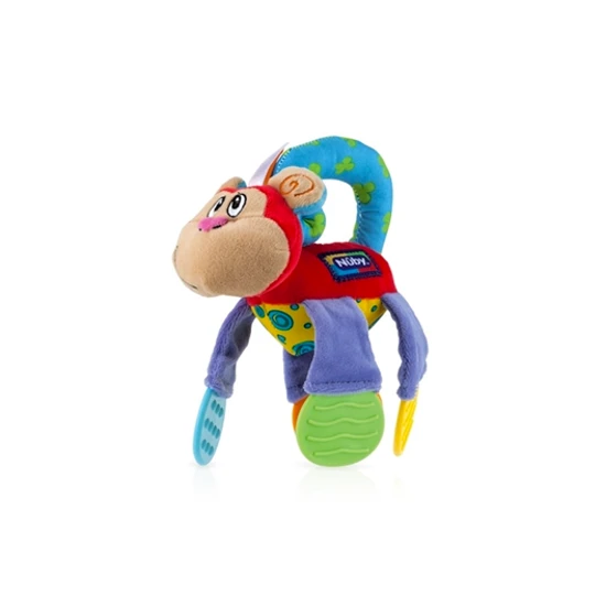 Nuby Floppers Teether Toy, Monkey - نوبي
