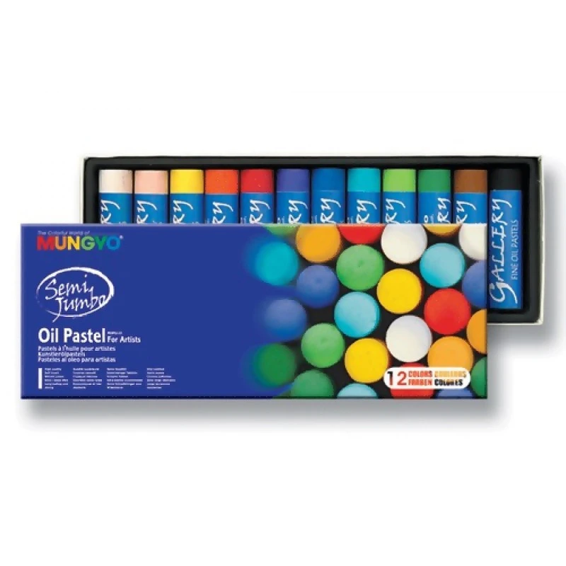 Oil Pastel Jumbo - 12 Mungyo - MUNGYO
