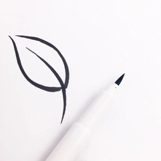 Marvy Uchido Fine Point Pen Brush Tip - La Pen - Image 2