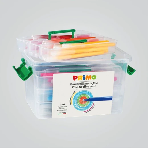Primo 120 Assorted Colours Fibre Flowmasters In Plastic Wallet - Primo - Image 4