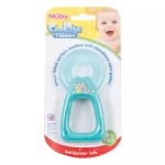 Nuby Coolbite Round Teether with Sterilised Water, Green - نوبي