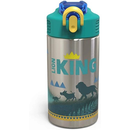 Zak Designs Lion King Live-Action 15.5oz Stainless Steel Palouse Bottle Zak Designs Lion King Live-Action 15.5oz Stainless Steel Palouse Bottle