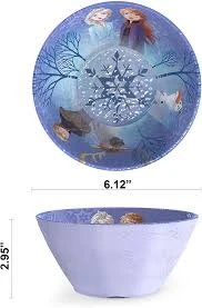 Zak Designs Frozen 2 6in Melamine Embossed Bowl - زاك ديزاينز - Image 2