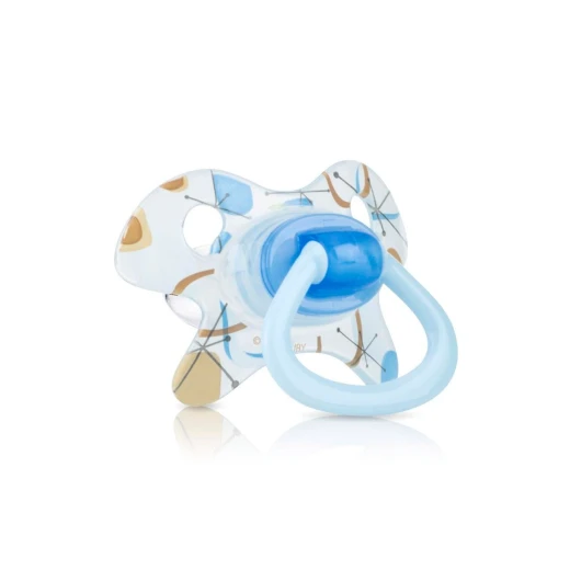 Nuby Pacifier Orthodontic GEO (0-6 Months) - ازرق Nuby Pacifier Orthodontic GEO (0-6 Months) - ازرق