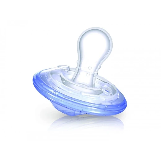 Nuby Natural Touch SoftFlex Pacifier Cherry 0-6m, Blue Nuby Natural Touch SoftFlex Pacifier Cherry 0-6m, Blue
