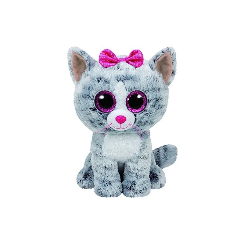 Ty  Beanie Boos Cat Kiki Grey Regular - Ty