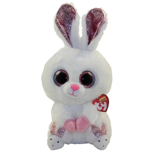 Ty Beanie Boos Rabbit Slippers White Med