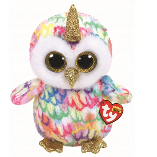 Ty Beanie Boos Owl W/horn Echanted Med Ty Beanie Boos Owl W/horn Echanted Med