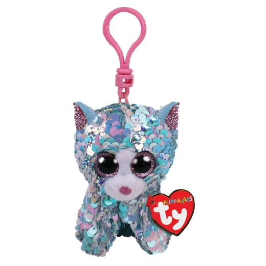 Ty Boos Flippable Cat Blue Clip Ty Boos Flippable Cat Blue Clip