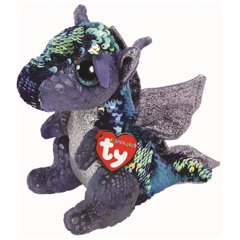 TY Toys Beanie Boos Flippable Dragon Kate Gray/Blue Regular - Ty