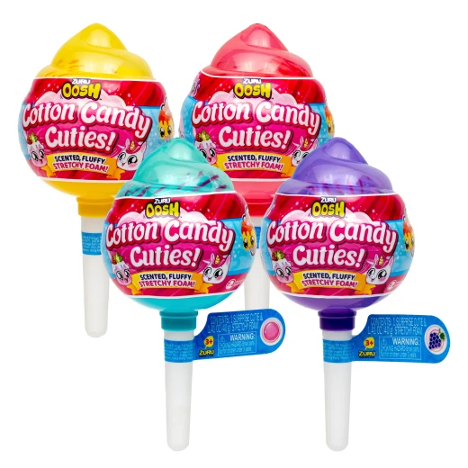 Zuru Oosh Cotton Candy Cuties Scented, Squishy, Stretchy Slime with Collectible Cutie Slow Rise Toy, Medium Pop, Random Selection Zuru Oosh Cotton Candy Cuties Scented, Squishy, Stretchy Slime with Collectible Cutie Slow Rise Toy, Medium Pop, Random Selection
