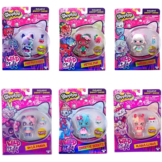 Rosha Shopkins Shoppets Pack-pink Labrador, for Kids, Assorted