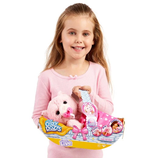 Rosha Little Live Pets Cozy Dozy Pinki The Bear - ليتل لايف بيتس - Image 2