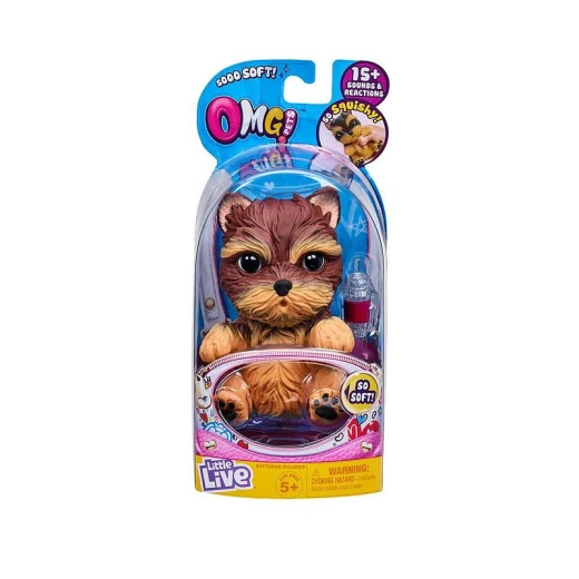 Little Live OMG Pets Soft Squishy Puppy Dog that Comes to Life, Cries and Eats, Yorkie Little Live OMG Pets Soft Squishy Puppy Dog that Comes to Life, Cries and Eats, Yorkie