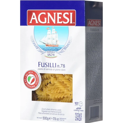 Agnesi Pasta Products "Agnesi" Fusilli , 500 G Agnesi Pasta Products "Agnesi" Fusilli , 500 G