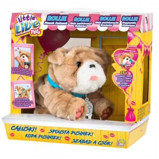 Rosha Little Live Pets - Cachorro -My Kissing Puppy - Rollie Rosha Little Live Pets - Cachorro -My Kissing Puppy - Rollie