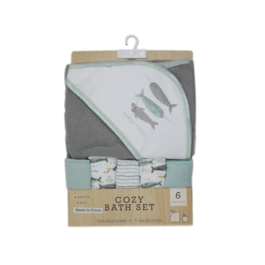 Modern Baby 6 Piece Cozy Bath Set Modern Baby 6 Piece Cozy Bath Set
