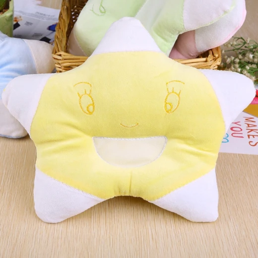 Baby Star Shape Pillow - Anti Roll Cushion - Bedding Cushion - Yellow Baby Star Shape Pillow - Anti Roll Cushion - Bedding Cushion - Yellow