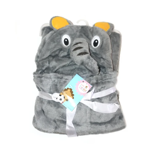 Soft Wrapper - Baby Blanket for Babies - Dark Grey Elephant Soft Wrapper - Baby Blanket for Babies - Dark Grey Elephant