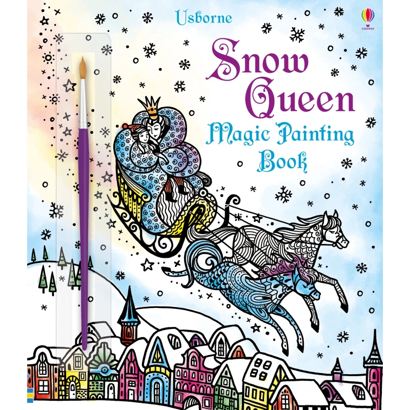 Usborne Snow Queen Magic Painting Book - يو إس بورن