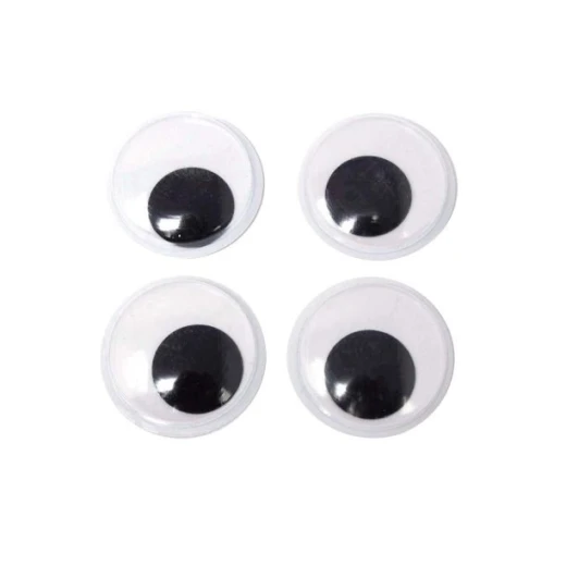 Foska Kids Craft 15 Millimeter Wiggly Eyes