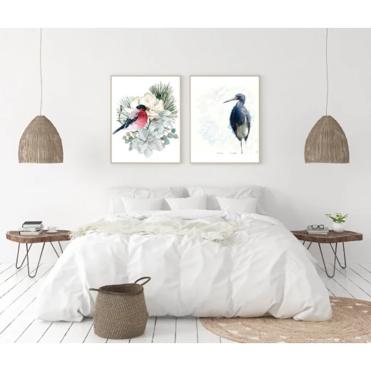 ExtraOrdinary Decorative Wood Framed Wall Art Prints, Blue Bird, A3 - إكسترا أورديناري - Image 6