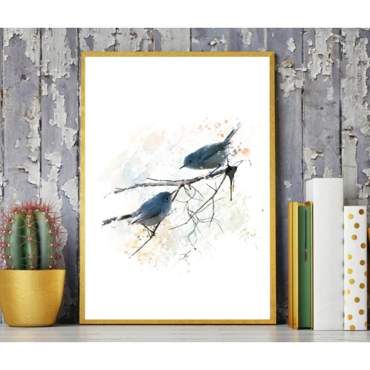 ExtraOrdinary Decorative Wood Framed Wall Art Prints, Blue Bird, A3 - إكسترا أورديناري - Image 11