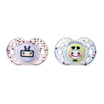 Tommee Tippee Closer to Nature Fun Pacifier, 18-36 Months, 2 Count Girl - Tommee Tippee
