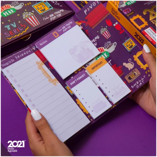 Mofakera Agenda Set - Friends for 2021 Year - مفكرة - Image 8