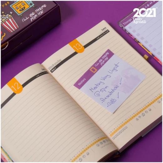 Mofakera Agenda Set - Friends for 2021 Year - مفكرة - Image 4