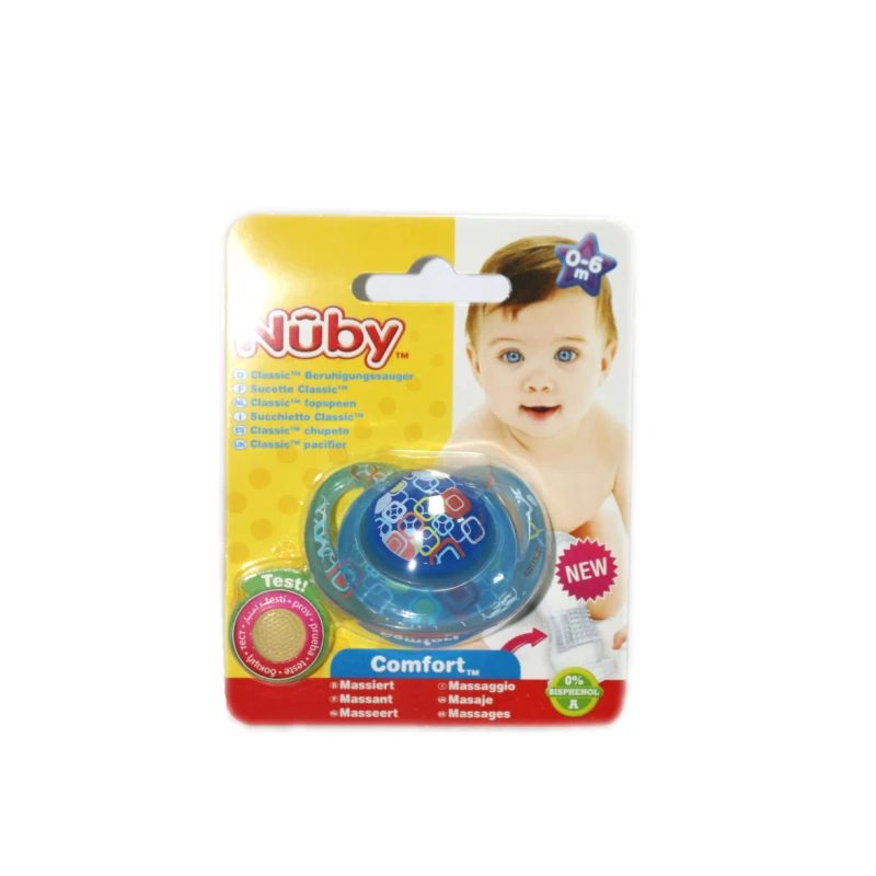 NUBY Classic Orthodontic Soother 0-6m - Navy - نوبي