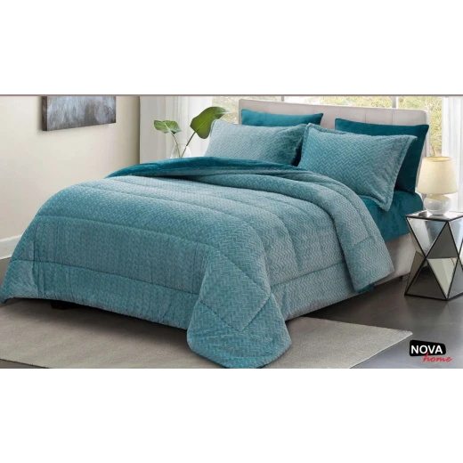 Nova Comforter 4pcs Set Doma Twin Petrol Nova Comforter 4pcs Set Doma Twin Petrol