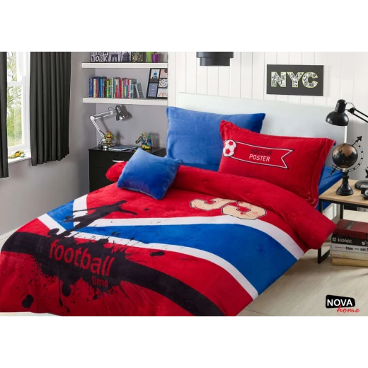 NOVA Comforter 5pcs Set Sport Twin Red NOVA Comforter 5pcs Set Sport Twin Red