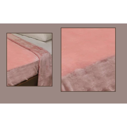 NOVA Velour Blanket Doux Twin Rose - نوفا هوم - Image 2