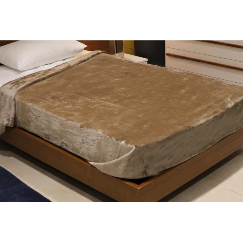 NOVA Velour Blanket Doux King Taupe - نوفا هوم