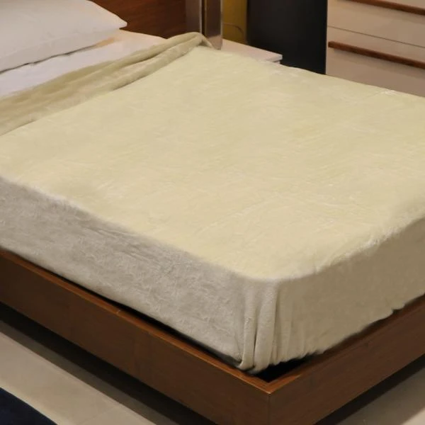 NOVA Velour Blanket Doux King Beige - نوفا هوم