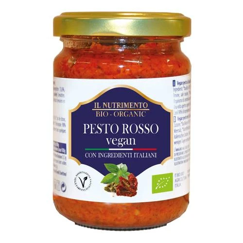 IL Nutrimento Red Pesto with Dried Tomatoes, Gluten Free 140 g - إل نيوتريمينتو