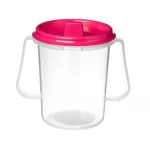 Sistema Drink cup with lid and spout 250 ml pink - سيستما