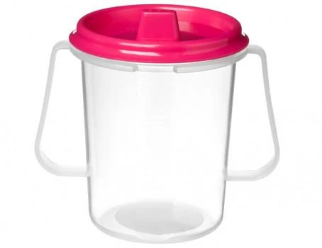 Sistema Drink cup with lid and spout 250 ml pink Sistema Drink cup with lid and spout 250 ml pink