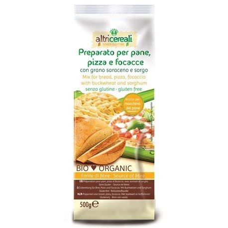 Probios Gluten-free preparation for buckwheat and sorghum bread 500gr Probios Gluten-free preparation for buckwheat and sorghum bread 500gr