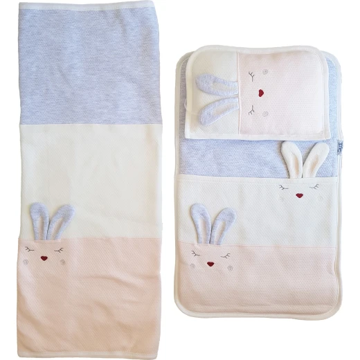 Newborn Baby Nursing Set, 3 pieces, Pink Rabbit Newborn Baby Nursing Set, 3 pieces, Pink Rabbit