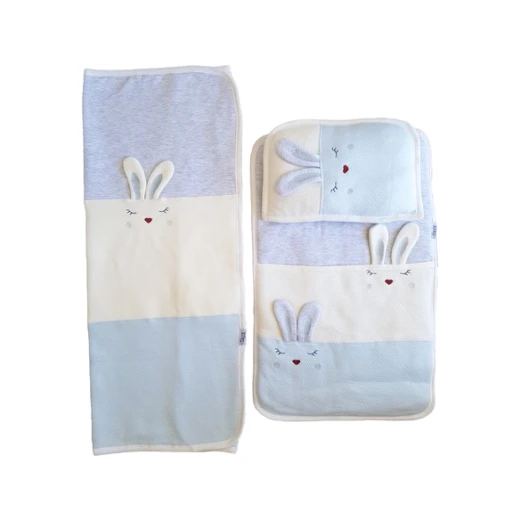 Newborn Baby Nursing Set, 3 pieces, Blue Rabbit Newborn Baby Nursing Set, 3 pieces, Blue Rabbit