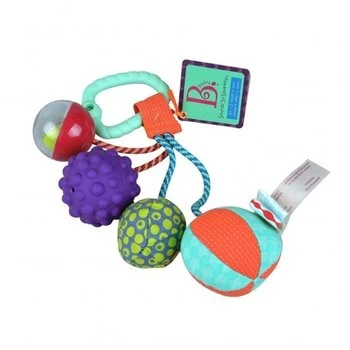 B. toys – Ball-a-balloos– Textured Balls Set– of 4 Balls For Infants 6 M+ - بي. تويز - Image 2