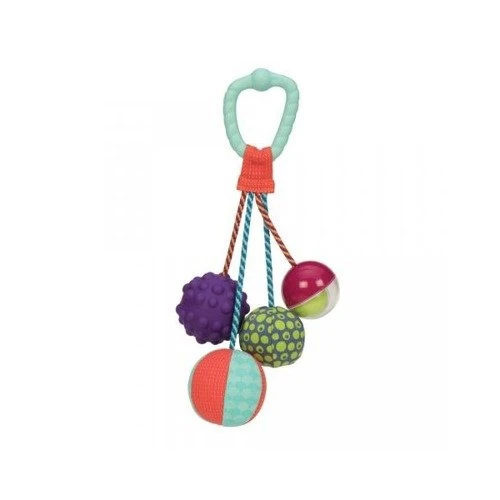 B. toys – Ball-a-balloos– Textured Balls Set– of 4 Balls For Infants 6 M+ - بي. تويز - Image 3