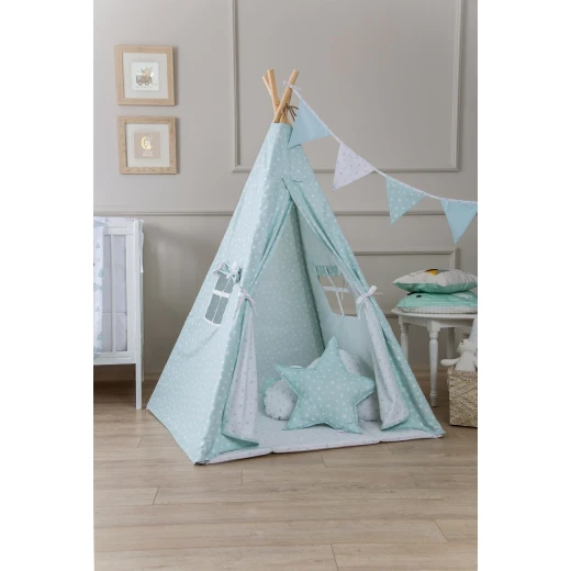 Funna tepee tent aqua - Funna Baby - Image 2