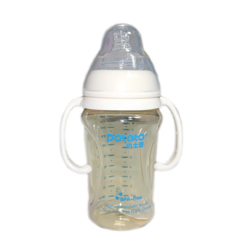 Potato Bottle with Handle Large Size - +4m - White 300ml - بوتاتو