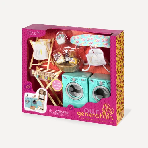 Our Generation Washer Dryer Tumble and Spin Laundry Set - أور جيناريشن - Image 3