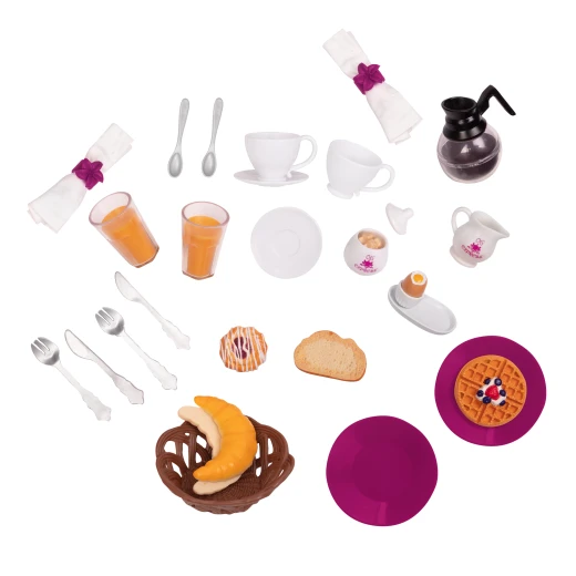 Our Generation Pegged Accessory - Dining Car Breakfast Set Our Generation Pegged Accessory - Dining Car Breakfast Set